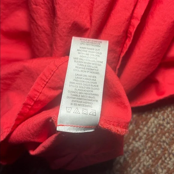 Draper James Pink Mini Dress puff sleeve square neck smocked back with pockets - Picture 10 of 14